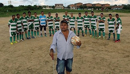 HLV mù Flavio Aurelio Silva và đội bóng của mình
